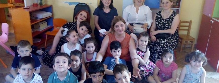 აკადემიის მსმენელები საწარმოო პრაქტიკაზე,  თბილისის 58-ე საბავშვო ბაგა-ბაღში