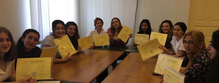 Awarding Academy’s students  with certificates